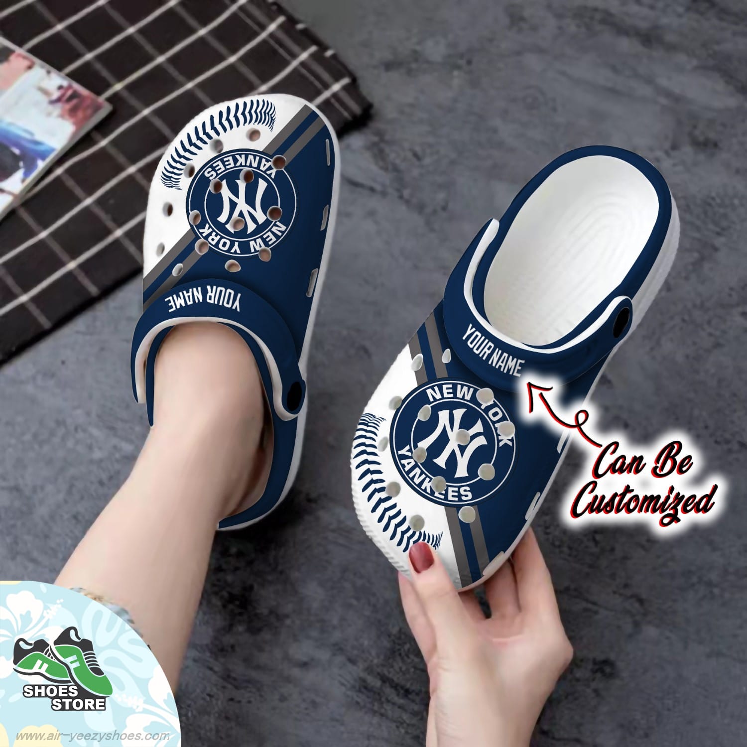 New York Yankees Personalized Baseball Logo Team Clog Baseball Crocs Shoes