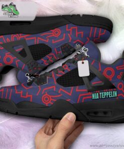 Nia Teppelin Anti-Spiral Jordan 4 Sneakers, Gift Shoes for Anime Fan