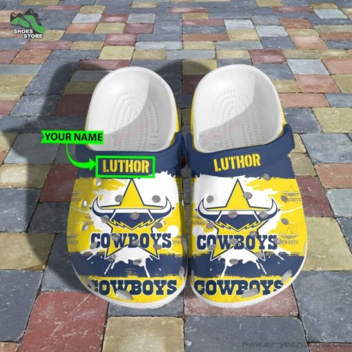 North Queensland Cowboyss Crocs, NRL Shoes Gift for Fan