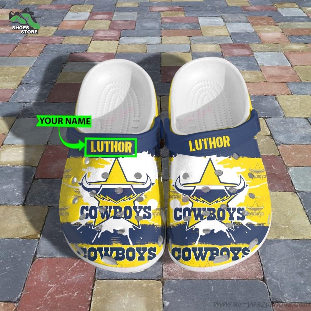 North Queensland Cowboyss Crocs NRL Shoes Gift for Fan