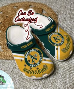 oakland athletics personalized baseball logo team clog baseball crocs shoes 36 tdvhoa