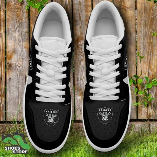 Oakland Raiders Low Sneaker, NFL Gift for Fan
