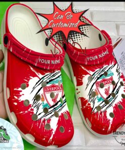 personalized liverpool ripped claw clogs soccer crocs shoes 95 cemcmj