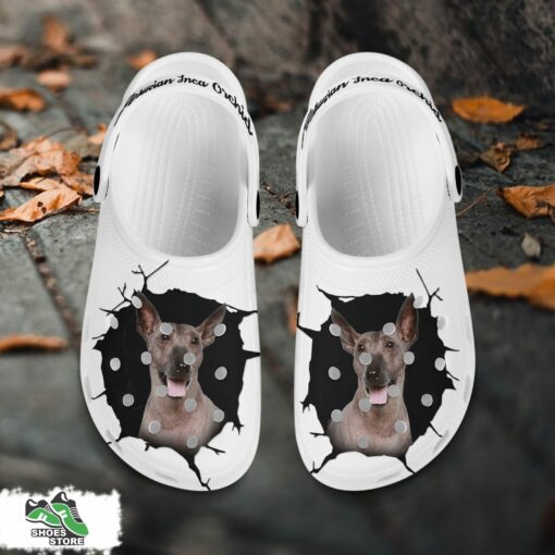 Peruvian Inca Orchid Custom Name Crocs Shoes, Love Dog Crocs
