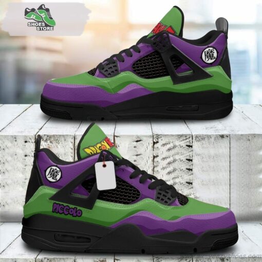 Piccolo Jordan 4 Sneakers, Gift Shoes for Anime Fan