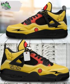 pikachu jordan 4 sneakers gift shoes for anime fan 197 g4pwun