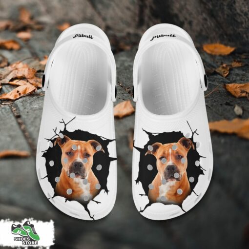 Pitbull Custom Name Crocs Shoes, Love Dog Crocs