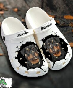 rottweiler custom name crocs shoes love dog crocs 1 ypfiqa