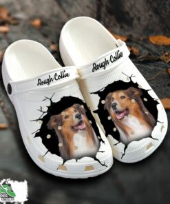 rough collie custom name crocs shoes love dog crocs 1 dbojnw