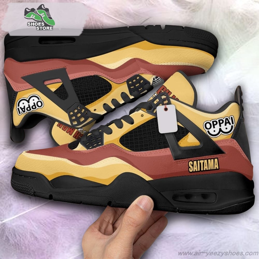 Saitama Oppai Jordan  Sneakers Gift Shoes for Anime Fan