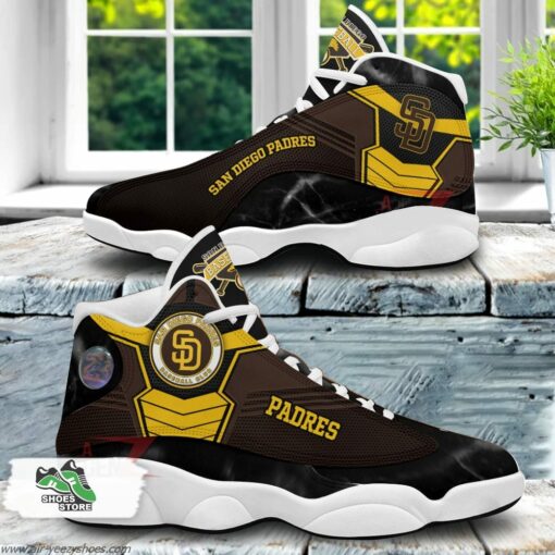 San Diego Padres Air Jordan 13 Sneakers MLB Baseball Custom Sports Shoes