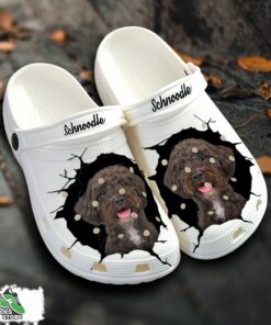 schnoodle custom name crocs shoes love dog crocs 1 gxtucg