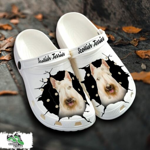 Scottish Terrier Custom Name Crocs Shoes, Love Dog Crocs