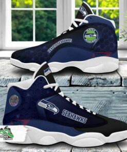 seattle seahawks air jordan 13 sneakers nfl custom sport shoes 1 eukiks