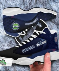 seattle seahawks air jordan 13 sneakers nfl custom sport shoes 3 hnhzqv