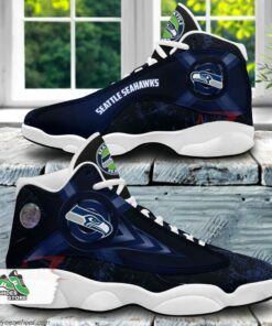 Seattle Seahawks Air Jordan Sneakers 13 NFL Custom Sport Shoes