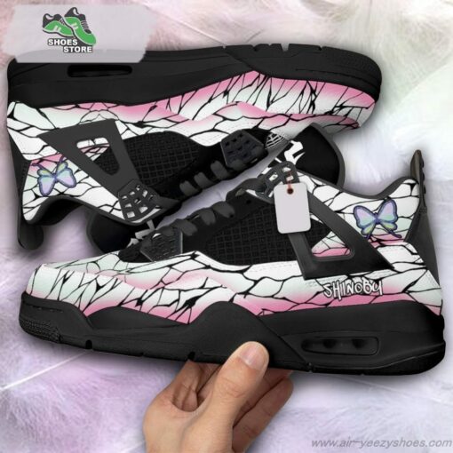 Shinobu Kocho Jordan 4 Sneakers, Gift Shoes for Anime Fan