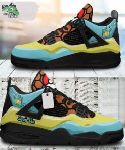 Squirtle Jordan 4 Sneakers, Gift Shoes for Anime Fan