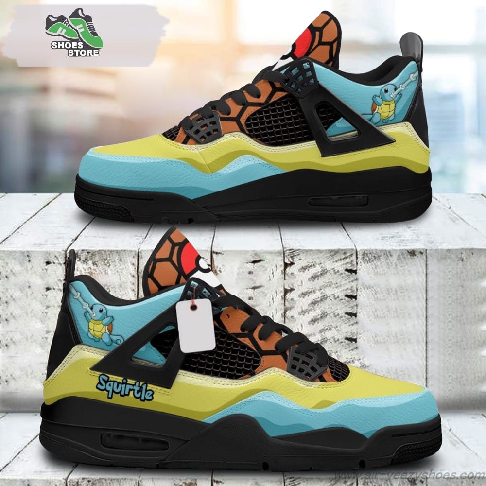 Squirtle Jordan  Sneakers Gift Shoes for Anime Fan