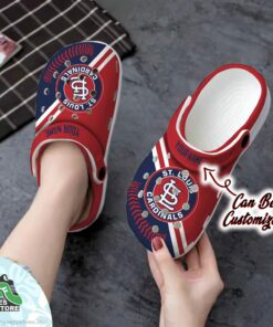 st louis cardinals personalized baseball logo team clog baseball crocs shoes 76 ptmhbc