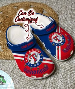 texas rangers personalized baseball logo team clog baseball crocs shoes 3 oz82e2