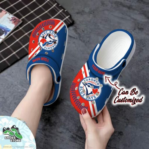 Toronto Blue Jays Personalized Baseball Logo Team Clog, Baseball Crocs Shoes