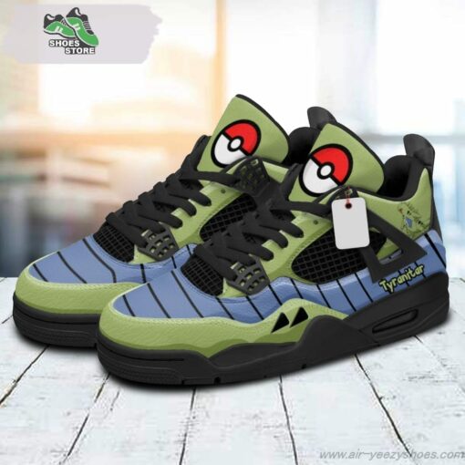 Tyranitar Jordan 4 Sneakers, Gift Shoes for Anime Fan