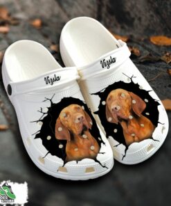 vizsla custom name crocs shoes love dog crocs 1 kmhfkz