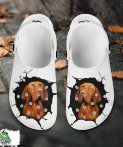 vizsla custom name crocs shoes love dog crocs 2 gpmokc