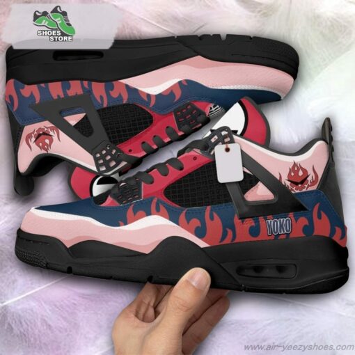 Yoko Littner Jordan 4 Sneakers, Gift Shoes for Anime Fan