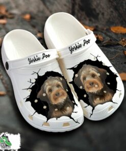 yorkie poo custom name crocs shoes love dog crocs 1 jhqv2m