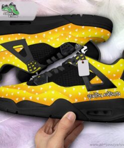 zenitsu jordan 4 sneakers gift shoes for anime fan 90 qg3qtz