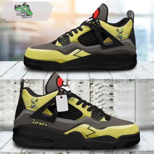 Zeraora Jordan 4 Sneakers, Gift Shoes for Anime Fan