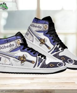 albedo cinnabar spindle genshin impact shoes custom for fans sneakers 3 b5rbaw