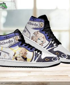 albedo genshin impact shoes custom for fans sneakers 3 zqmm85