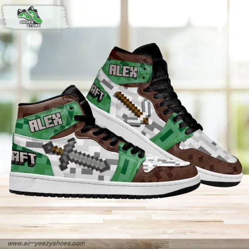 Alex Weapon Minecraft Shoes Custom For Fans Sneakers
