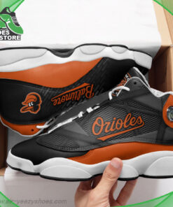 Baltimore Orioles Mesh Design Air Jordan 13 Sneakers