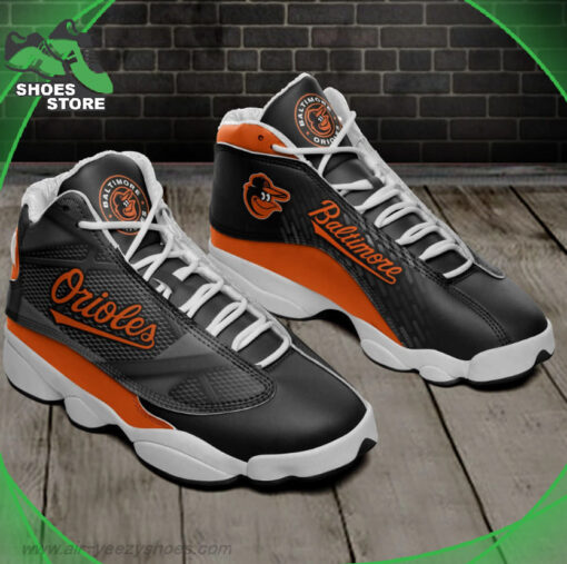 Baltimore Orioles Mesh Design Air Jordan 13 Sneakers
