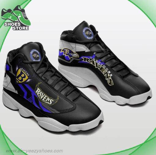 Baltimore Ravens Logo Air Jordan 13 Sneakers
