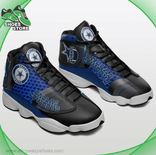 Dallas Cowboys Mesh Design Air Jordan 13 Sneakers