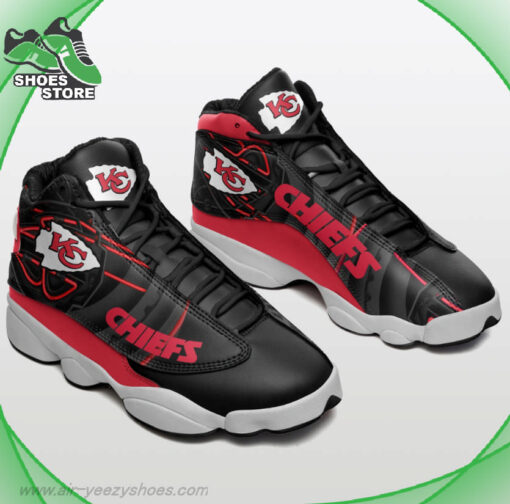 Kansas City Chiefs Mesh Design Air Jordan 13 Sneakers