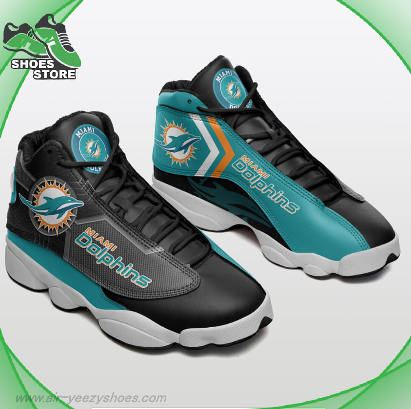 Miami Dolphins Mesh Design Air Jordan  Sneakers