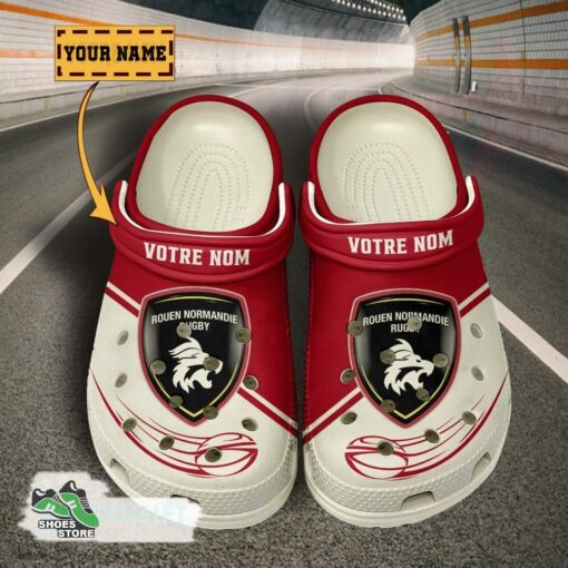 Personalized Rouen Normandie Rugby Crocs, Rouen Normandie Rugby Merch