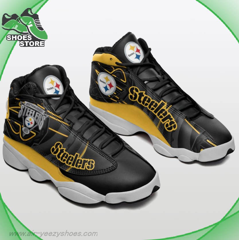 Pittsburgh Steelers Mesh Design Air Jordan  Shoes