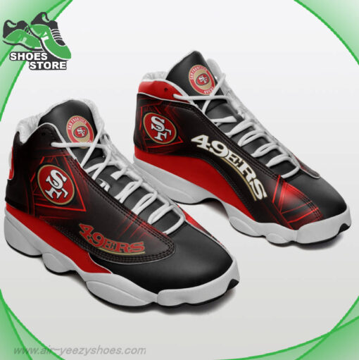 San Francisco 49ers Mesh Design Air Jordan 13 Shoes
