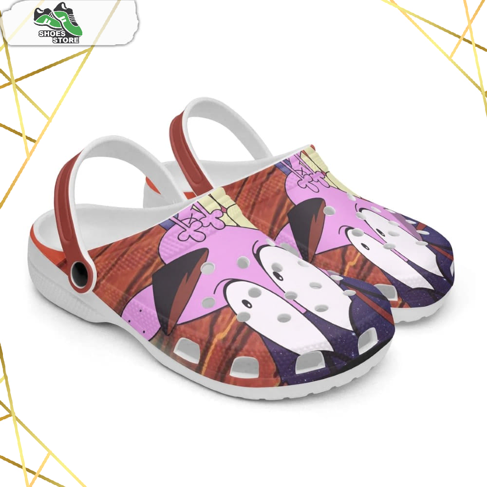Courage The Cowardly Dog Cartoon Crocs Shoes