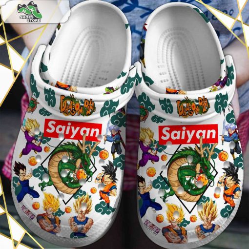 Dbz Saiyan Anime Cartoon Crocs Shoes