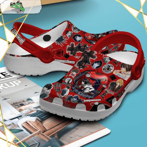 Death Note Anime Cartoon Red Crocs Shoes