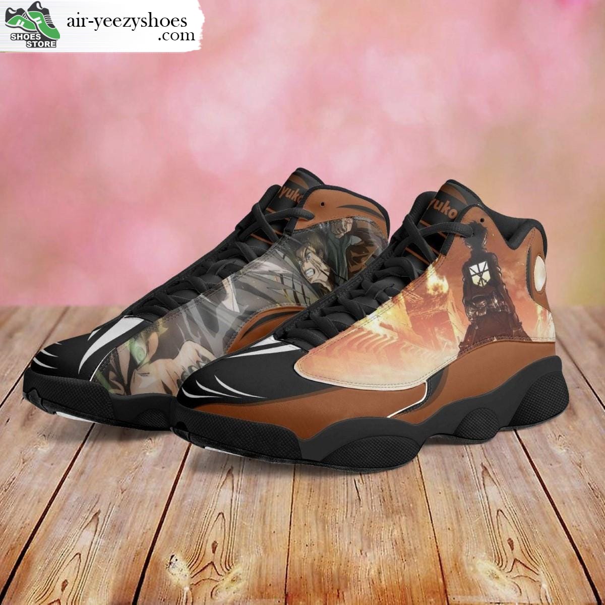 Eren Yeager Jordan 13 Shoes, Attack on Titan Gift