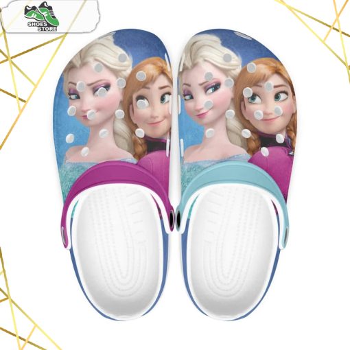 Frozen Elsa, Anna Cartoon Crocs
